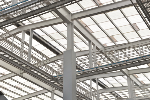 Steel Structure roof, glasses, solar cell, supported
